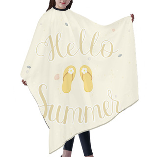 Personality  Hello Summer Lettering Hair Cutting Cape