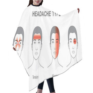 Personality  Type Of Headache Hair Cutting Cape