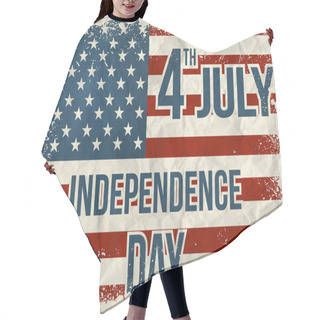 Personality  Independence Day Background. Abstract, Grunge, Vector. Hair Cutting Cape