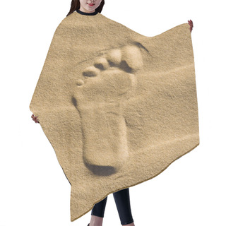 Personality  Footprint In The Sand Hair Cutting Cape