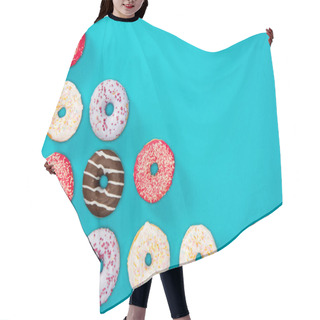 Personality  Several Donuts With Various Glaze  Hair Cutting Cape