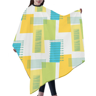 Personality  Pattern With Rectangles, Lines And Dots Hair Cutting Cape