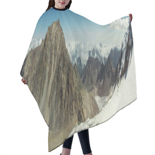 Personality  Winter Mountains On Sunny Day Hair Cutting Cape