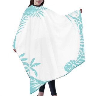 Personality  Grunge Abstract Tropical Border Hair Cutting Cape