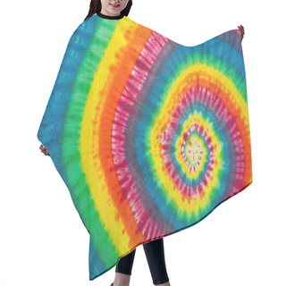 Personality  Vibrant And Colorful Tie-Dyed Swirl Hair Cutting Cape