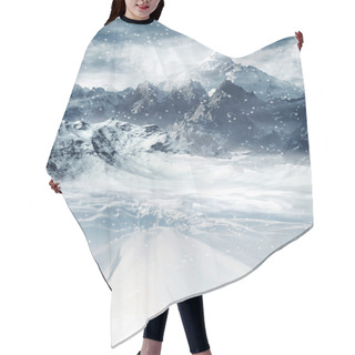Personality  Winter Mountains Hair Cutting Cape