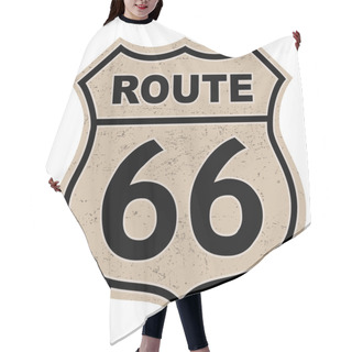 Personality  Route 66 Sign Hair Cutting Cape