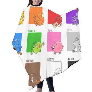 Personality  Primary Colors Cartoon Set Hair Cutting Cape