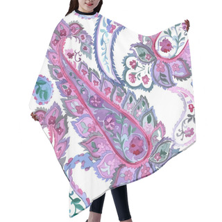 Personality  Watercolor Paisley Seamless Background. Hair Cutting Cape