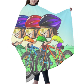 Personality  Cycle Race Hair Cutting Cape