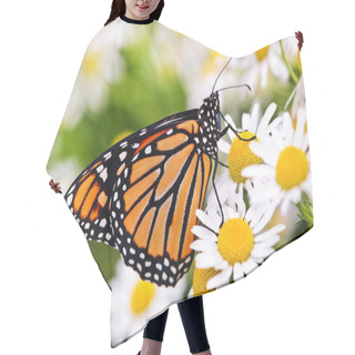 Personality  Monarch Butterfly On Flower Hair Cutting Cape