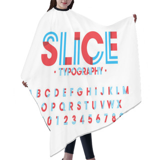 Personality  Slice Abstract Alphabet Vector Illustration  Hair Cutting Cape