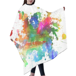 Personality  Abstract Oil Painting Hair Cutting Cape