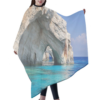 Personality  Blue Caves On Zakynthos Island, Greece Hair Cutting Cape