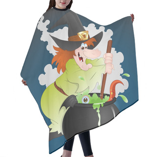 Personality  Halloween Witch Hair Cutting Cape