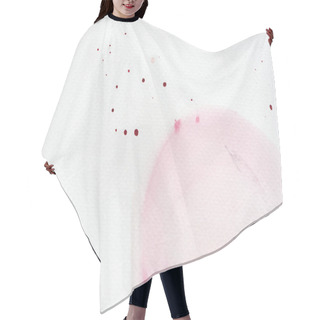 Personality  Abstract Light Pink Watercolor Painting With Splatters On White Paper Hair Cutting Cape