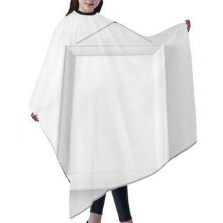 Personality  Blank Frame On White Wall Hair Cutting Cape