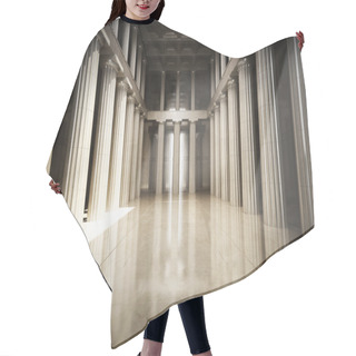 Personality  Column Interior Empty Room Hair Cutting Cape