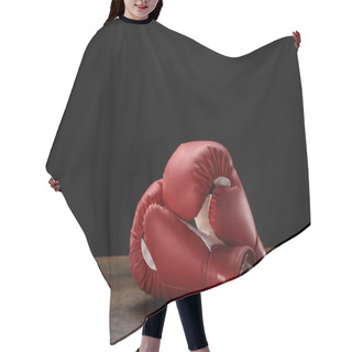 Personality  Red Boxing Gloves  Hair Cutting Cape