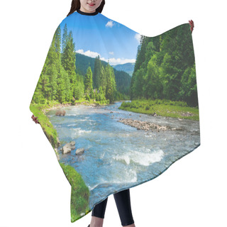 Personality  Mountain Fast River Hair Cutting Cape