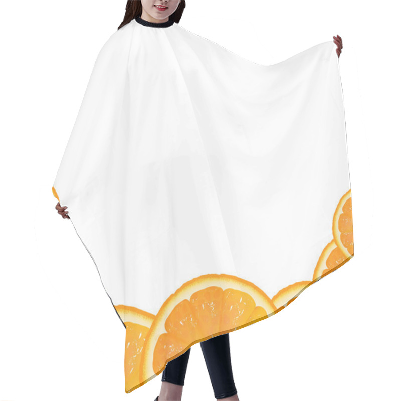 Personality  Orange Fruit Border Hair Cutting Cape