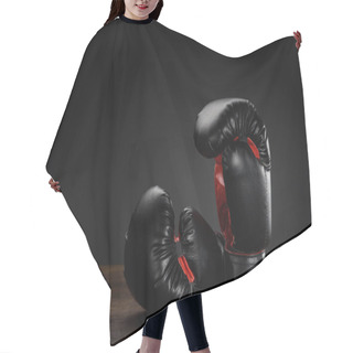 Personality  Black Boxing Gloves Hair Cutting Cape