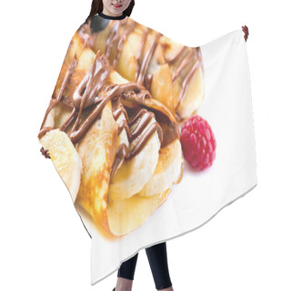 Personality  Crepes With Banana And Chocolate Hair Cutting Cape