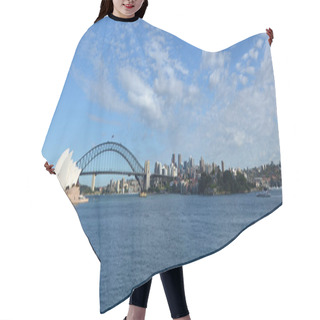 Personality  Panoramic View Of Sydney Skyline Hair Cutting Cape