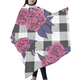 Personality  Floral Seamless Pattern  Hair Cutting Cape