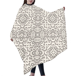 Personality  Old Lace Pattern Hair Cutting Cape