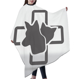 Personality  Veterinarian Clinic, Pet Health Icon Hair Cutting Cape