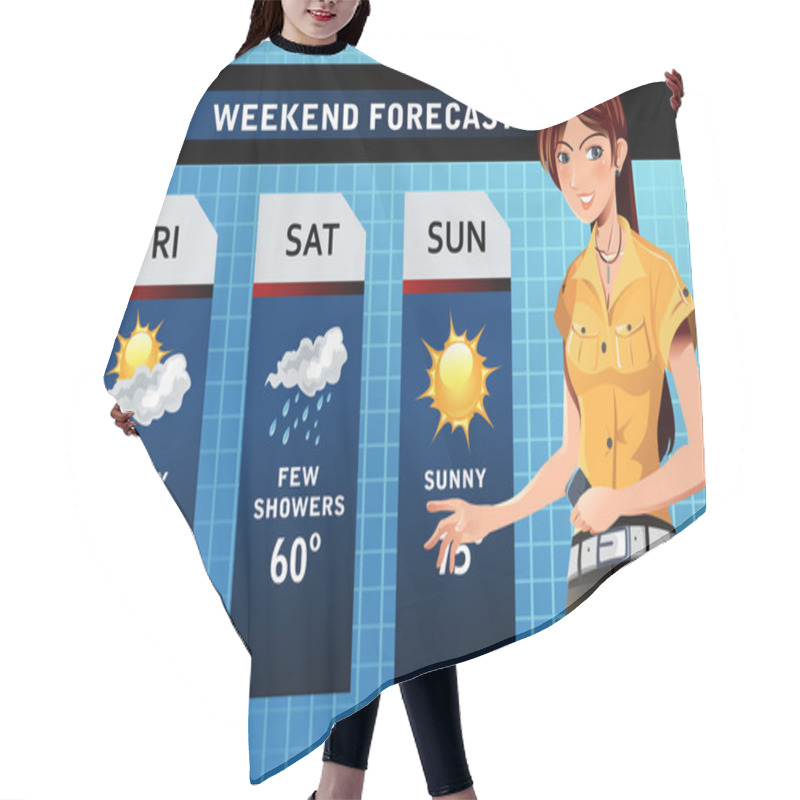 Personality  Weather Reporter Hair Cutting Cape
