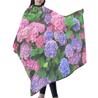 Personality  Colorful Hydrangeas Hair Cutting Cape