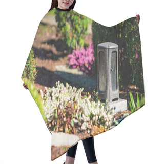 Personality  Candle At The Grave. Memorial Hair Cutting Cape