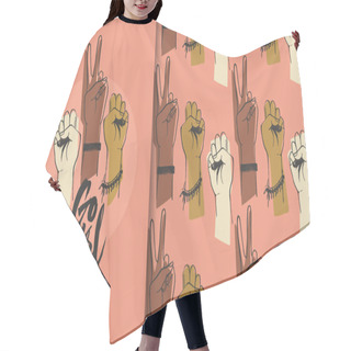 Personality  Go Girl Illustration  Hair Cutting Cape