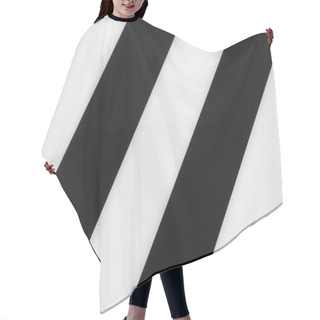 Personality  Black And White Diagonal Stripes Background, Texture Hair Cutting Cape