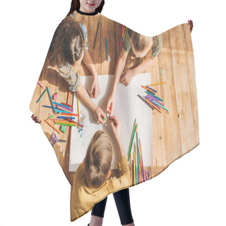 Personality  Cute Kids Drawing  Hair Cutting Cape