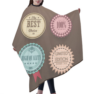 Personality  Collection Of Vintage High Quality Labels Hair Cutting Cape