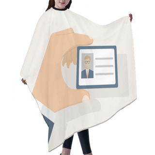 Personality  Id Card Hand Hair Cutting Cape
