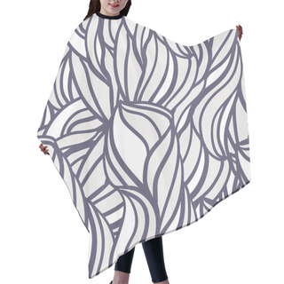 Personality  Abstract Pattern With Curl And Swirl Hair Cutting Cape