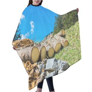 Personality  Wood And Stone As Natural Resources Hair Cutting Cape