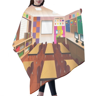 Personality  Empty Classroom For Elementary School Hair Cutting Cape