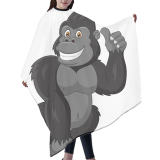 Personality  Cartoon Funny Gorilla Giving Thumb Up Hair Cutting Cape