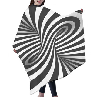 Personality  Black And White Abstract Hair Cutting Cape