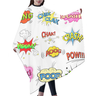 Personality  Comic Bubbles Set Hair Cutting Cape