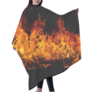 Personality  Blazing Flames On Black Background Hair Cutting Cape