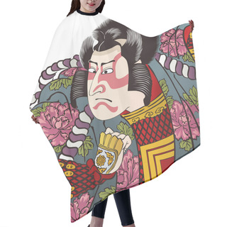 Personality   Ukiyo-e Kabuki Actor  37 Hair Cutting Cape