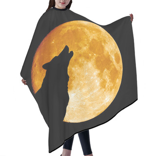 Personality  Wolf Howling At The Moon Hair Cutting Cape