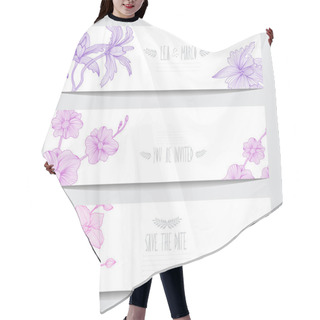 Personality  Floral Cards Set Hair Cutting Cape