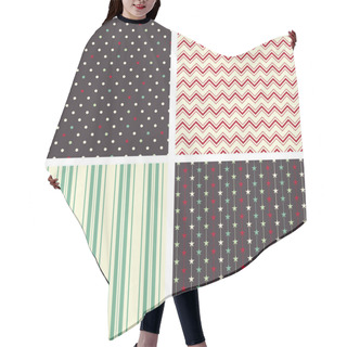 Personality  Seamless Christmas Patterns Hair Cutting Cape